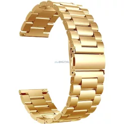   Curea smartwatch Colmi, metal, aur, 20 mm, curea metalică din oțel