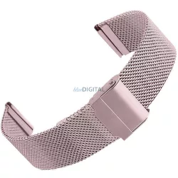  Curea smartwatch Colmi, metal, roz, 20mm, curea cu cataramă Milan