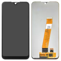   Samsung Galaxy A01 LCD + panou tactil, negru, SM-A015F  - PIESĂ DE SCHIMB!