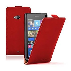 Carcasă subțire cu cadru din silicon pentru Microsoft Lumia 540 roșu