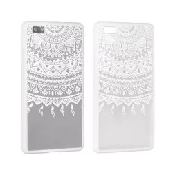   Dantela Samsung J327 Galaxy J3 Prime 2017 SUA model mandala alb capac spate