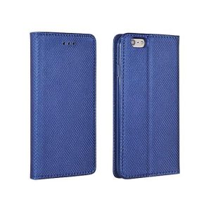 Husa telefon Nokia 8, husa carte, husa cu deschidere laterala, inchidere magnetica, albastru inchis