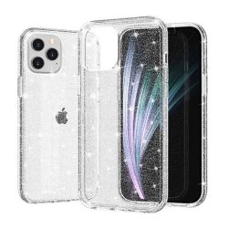   Husa din silicon Samsung Galaxy A02, carcasa spate, carcasa TPU, transparenta, sclipici argintie, SM-A022, sclipici cristal