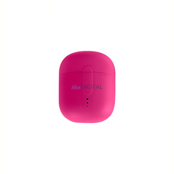 Căști bluetooth stereo cu carcasă de încărcare fără fir, TWS, roz, Setty STWS-16