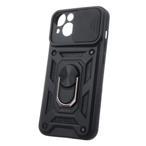 Carcasă din spate pentru iPhone 14 Pro (6,1") rezistentă la șocuri, remarcabilă, neagră, Defender Slide