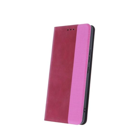 Husa telefon Samsung Galaxy A33, husa carte, husa cu deschidere laterala, inchidere magnetica, visiniu, SM-A336, Smart Tender