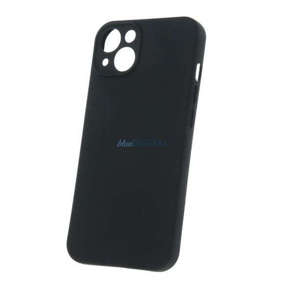 Samsung Galaxy S23 Carcasă din silicon, carcasă spate, interior din piele de căprioară, negru, mat, SM-S911, carcasă din silicon
