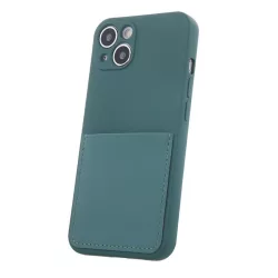   HUSĂ! - Samsung Galaxy A53Husădin silicon, Husă spate, suport card bancar, verde, SM-A536, Card Husă