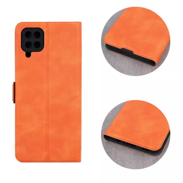 HUSĂ! - Husă pentru telefon Samsung Galaxy S23 Ultra, husă carte, husă cu deschidere laterală, închidere magnetică, SM-S918, portocaliu, Smart Mono