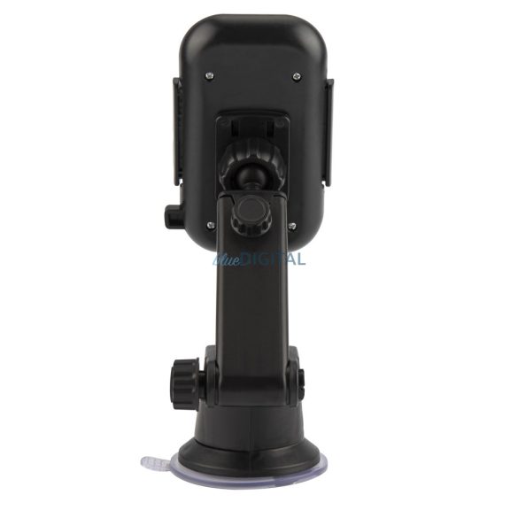Suport auto universal, poate fi amplasat pe parbriz / bord, rotativ 360°, braț telescopic, negru, Setty US-T1