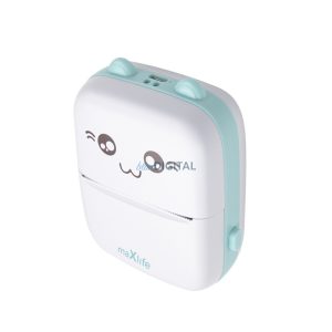 Imprimanta termica portabila Maxlife, imprimanta bluetooth, albastra, MXTP-100