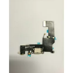   Conector alb de încărcare iPhone 5S cu conector jack + cablu flexibil