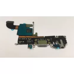   Port de încărcare negru pentru iPhone 6S (4,7") cu mufă + cablu flexibil
