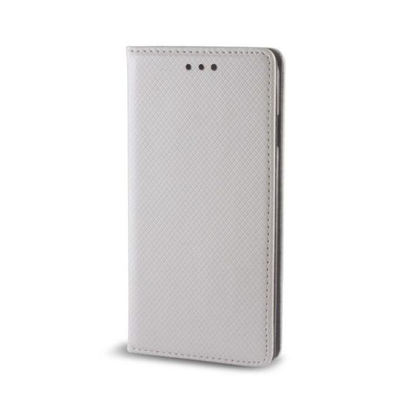 Husa telefon LG K7, husa carte, husa cu deschidere laterala, inchidere magnetica, X210, argintiu