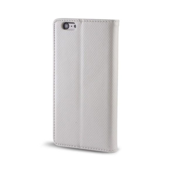 Husa telefon LG K7, husa carte, husa cu deschidere laterala, inchidere magnetica, X210, argintiu