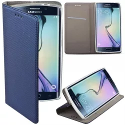   Husă pentru telefon Lenovo K6 Note, husă carte, carcasă cu deschidere laterală, închidere magnetică, albastru închis
