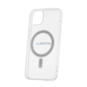 Husă din silicon pentru iPhone 15 Pro (6,1"), transparentă, 1,5 mm, cu protecție pentru cameră, anti-șoc Magsafe