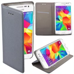   Husă pentru telefon Lenovo K6 Note, husă carte, carcasă cu deschidere laterală, închidere magnetică, gri