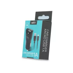   Încărcător de trabucuri Setty negru 1A + cablu micro usb negru