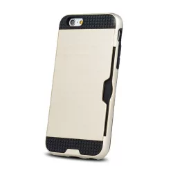   HUSĂ! - Husă din spate pentru iPhone X / XS (5,8") rezistentă la șocuri, aurie, Defender Card