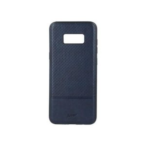 Husa din silicon acoperita cu piele artificiala Beeyo Premium Huawei Y5 2018 / Honor 7S albastru inchis