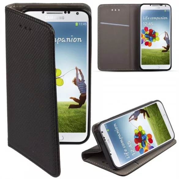 HUSĂ! - Motorola One husă pentru telefon, husă de carte, husă cu deschidere laterală, închidere magnetică, negru
