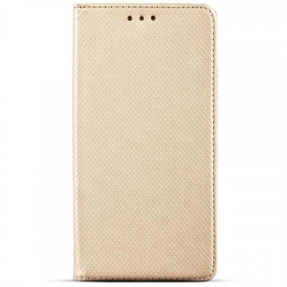 Huawei Y7 2019 husă pentru telefon, husă carte, husă cu deschidere laterală, închidere magnetică, auriu