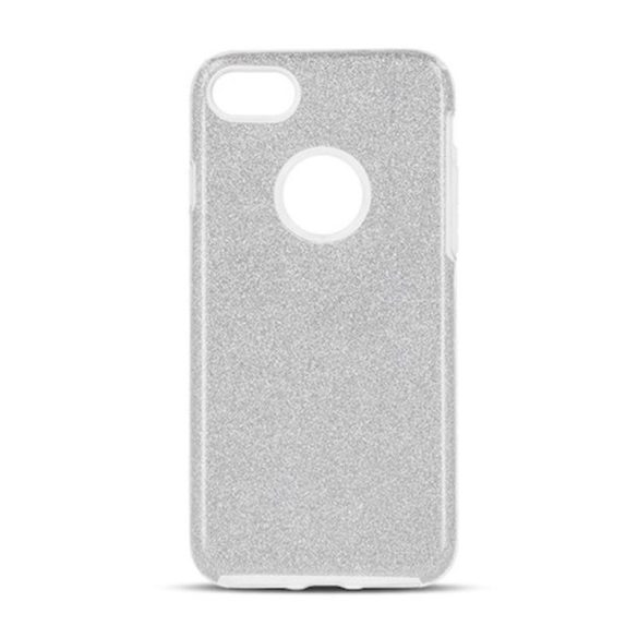 Samsung Galaxy A50 / A50s / A30s silicon husă, sclipici, Husă spate, SM-A505, SM-A507, SM-A307, argint, sclipici