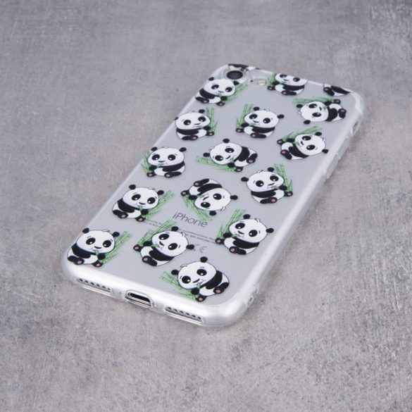 Husa din silicon cu model panda pentru iPhone XS Max (6,5")
