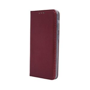 Husă pentru telefon Samsung Galaxy A10, husă carte, husă notebook, husă cu deschidere laterală, închidere magnetică, SM-A105, visiniu, Smart Magnetic