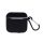Husa neagra din silicon Airpods Pro cu agatator Husa neagra din silicon Airpods Pro cu agatator