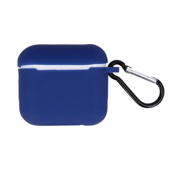 Husa albastra din silicon Airpods Pro cu agatator