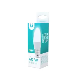   Bec LED E27 / C37, 6W, 4500K, 480lm, lumină albă neutră, Forever Light