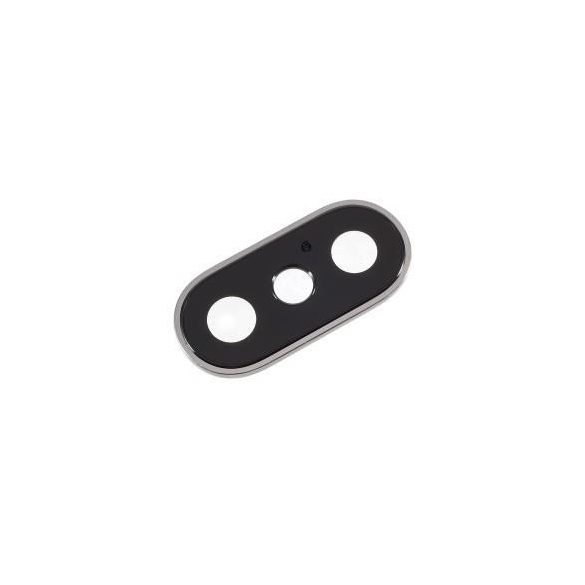 iPhone X (5,8") cu cameră foto din plexiglas argintiu
