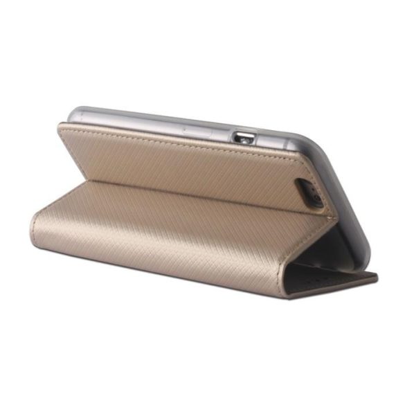 Huawei Y5P husă de telefon, husă carte, husă de deschidere laterală, închidere magnetică, aur