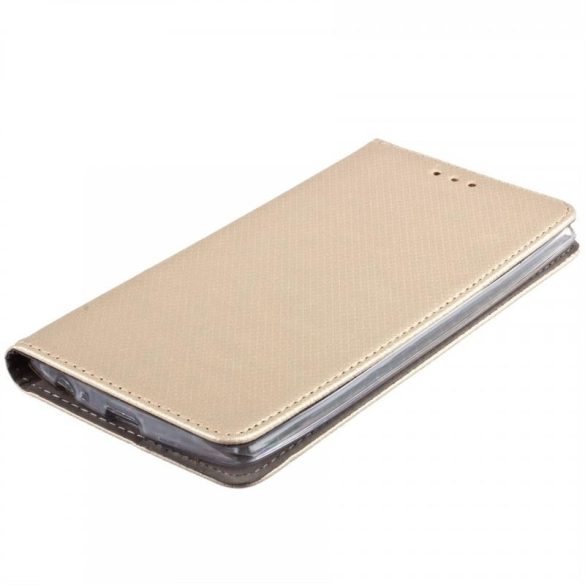 Huawei Y5P husă de telefon, husă carte, husă de deschidere laterală, închidere magnetică, aur