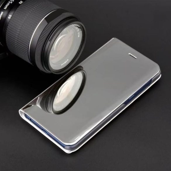 Smart Clear View Huawei Y6P argint husă carte inteligent