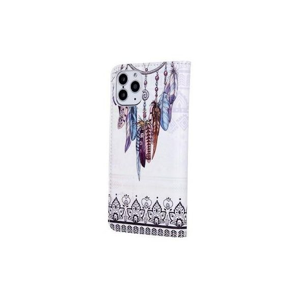 Husă pentru telefon Huawei Y5P, husă carte, husă cu deschidere laterală, închidere magnetică, model „Boho 2”, Smart Trendy