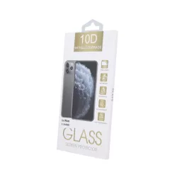  Film de sticlă frontală curbată neagră 10D Huawei Y5P cu acoperire completă