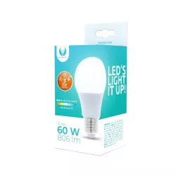   Bec LED E27 / A60, 10W, 4500K, 806lm, lumină albă neutră, Forever Light