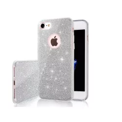   HUSĂ! - iPhone 12 / 12 Pro (6.1")Husădin silicon, Glitter, Husă spate, Argintiu, Glitter
