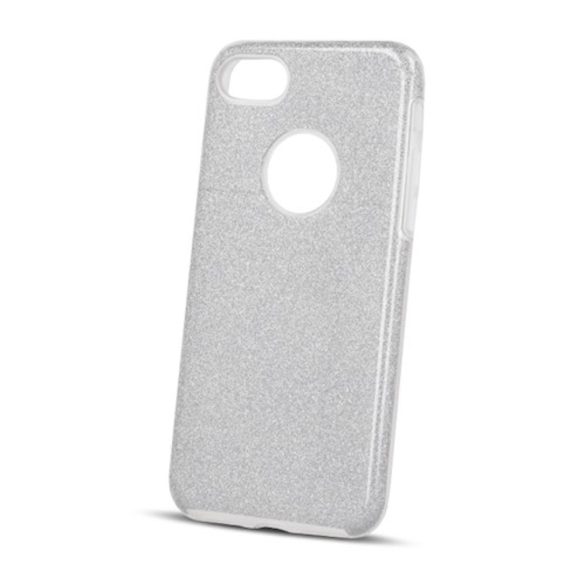 iPhone 12 / 12 Pro (6.1")Husădin silicon, Glitter, Husă spate, Argintiu, Glitter