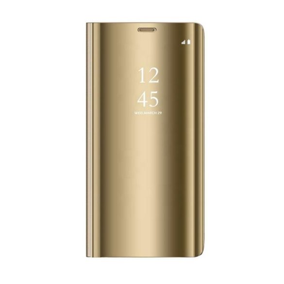Carcasă Smart Clear View Samsung A426 Galaxy A42 5G aurie cu carte inteligentă