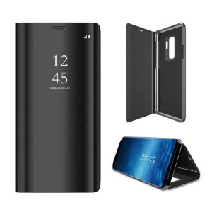 Husă Smart Clear View Samsung A207 Galaxy A20s neagră cu carte inteligentă