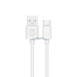   Cablu de date de încărcare rapidă de tip C, 3A, 1M, alb, Forever