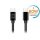 Forever Type-C - Cablu de date negru Type-C 1m 3A
