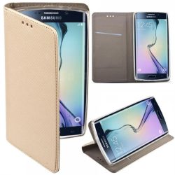   Samsung Galaxy A22 4G husă pentru telefon, husă carte, husă cu deschidere laterală, închidere magnetică, SM-A225, auriu
