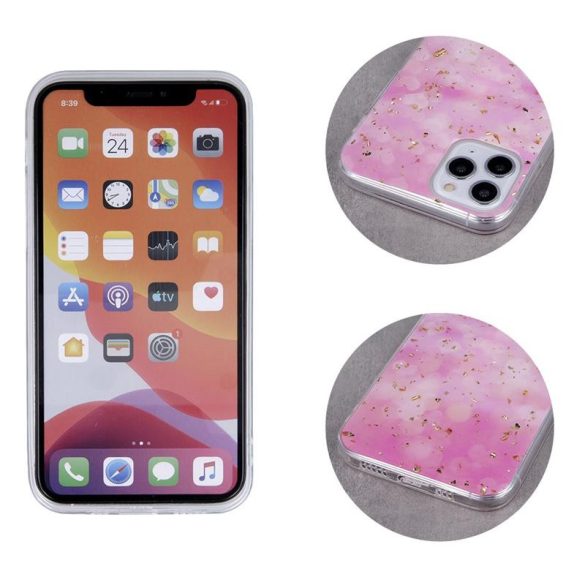 Carcasă din spate Samsung Galaxy A72 4G/5G, carcasă TPU, SM-A725, SM-A726, Gold Glam Pink
