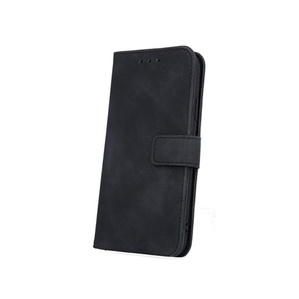 Husă carte Samsung Galaxy S9 Plus, închidere magnetică, husă flip, cadru din silicon, negru, SM-G965, Smart Velvet
