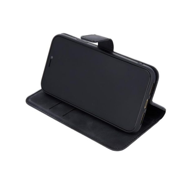Husă carte Samsung Galaxy S9 Plus, închidere magnetică, husă flip, cadru din silicon, negru, SM-G965, Smart Velvet